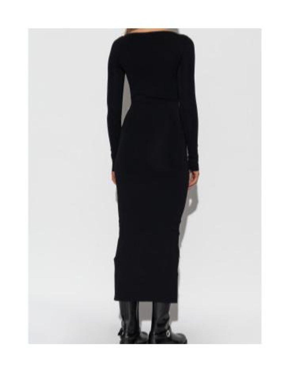 Entire studios Black Long-Sleeved Pencil Dress