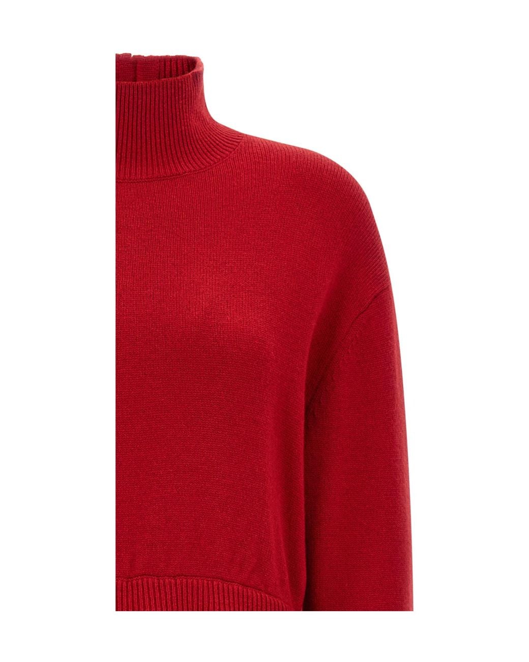 Polo Ralph Lauren Red Knitted High Neck Dress