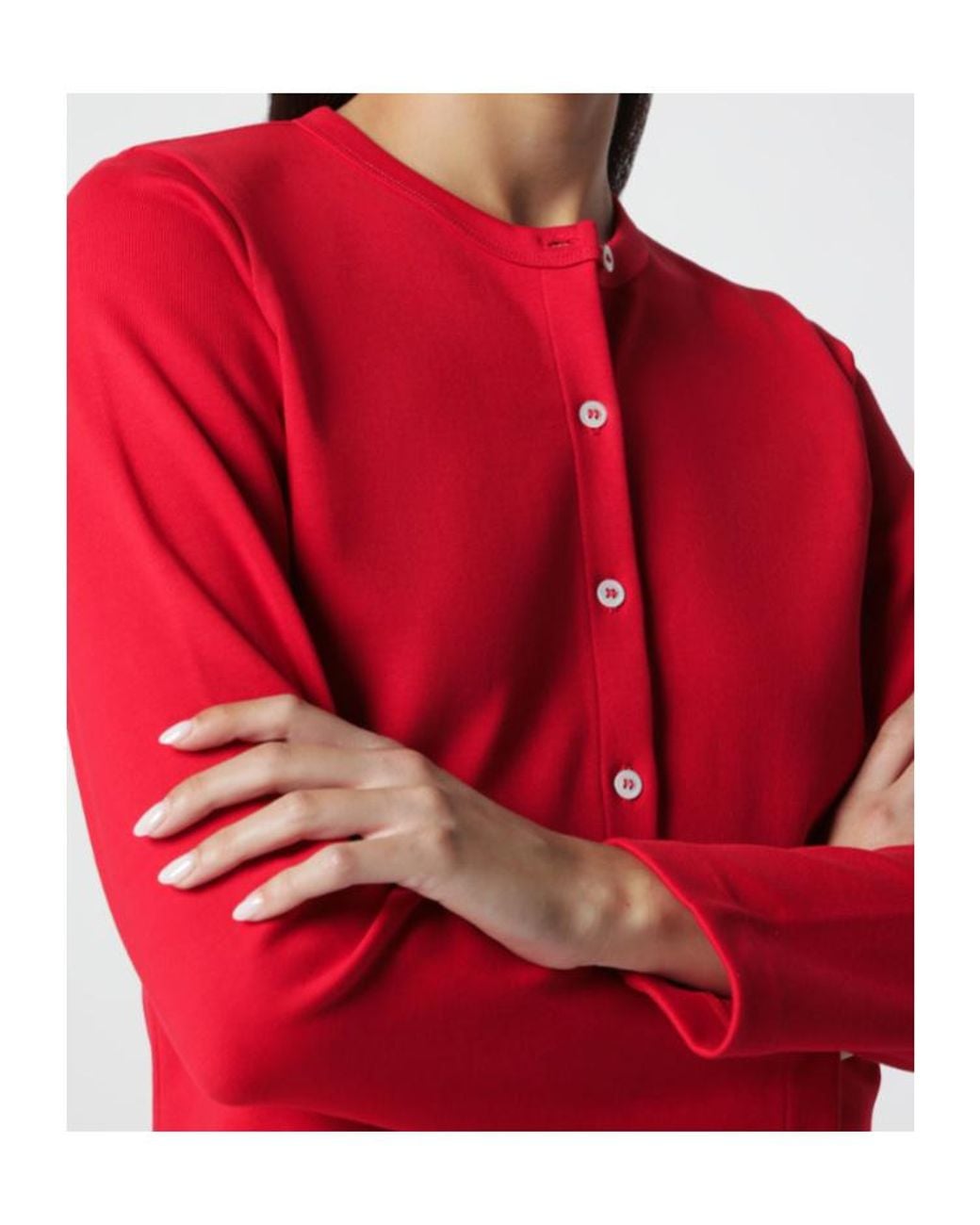 Flore Flore Red Poppy Organic Cotton Cardigan