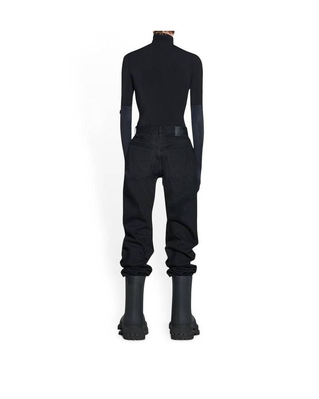 Balenciaga Black Straight Leg Jeans for men