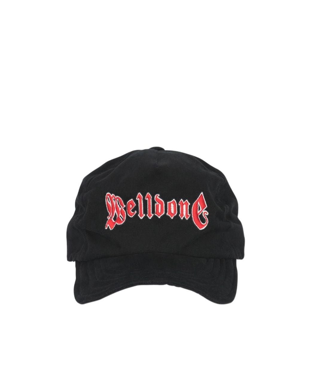 we11done Black Logo Wire Cap for men
