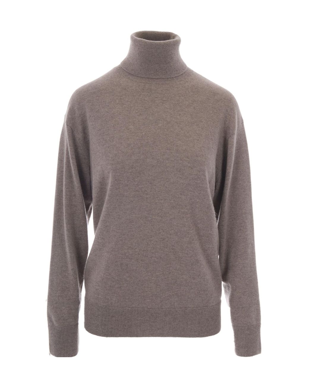P.A.R.O.S.H. Gray Long-Sleeved Turtleneck Pullover