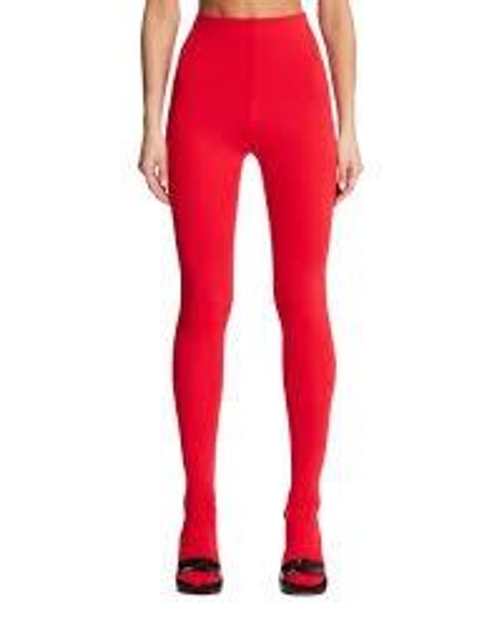 Wardrobe NYC Red Heavyweight High-Waisted Tights