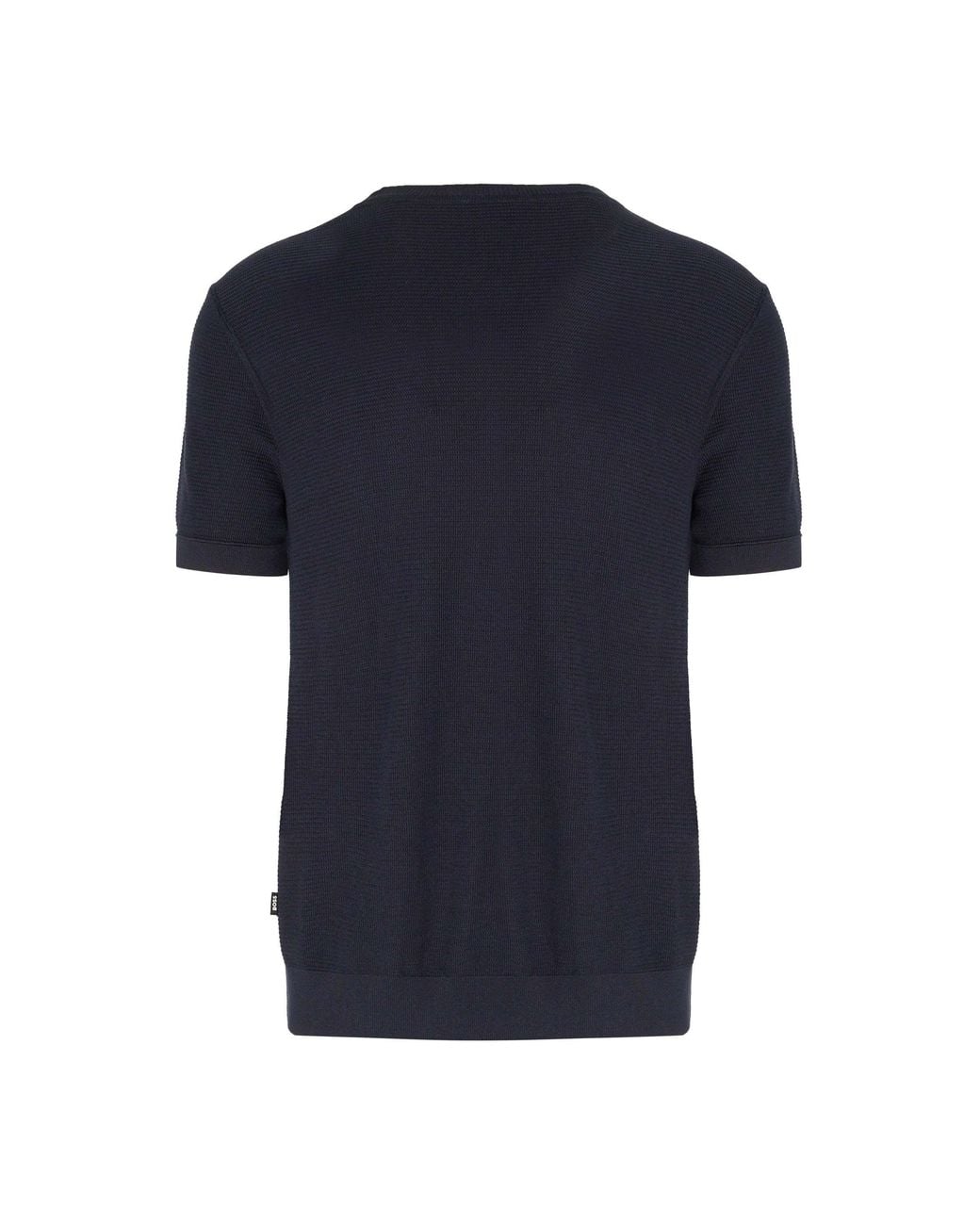 Boss Blue Boss Crewneck Short-Sleeved Knitted Jumper for men