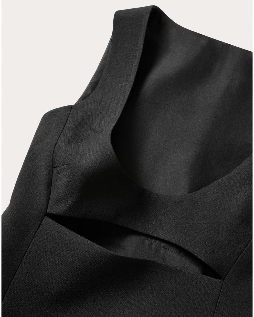Valentino Black Cut-Out Sleeveless Dress