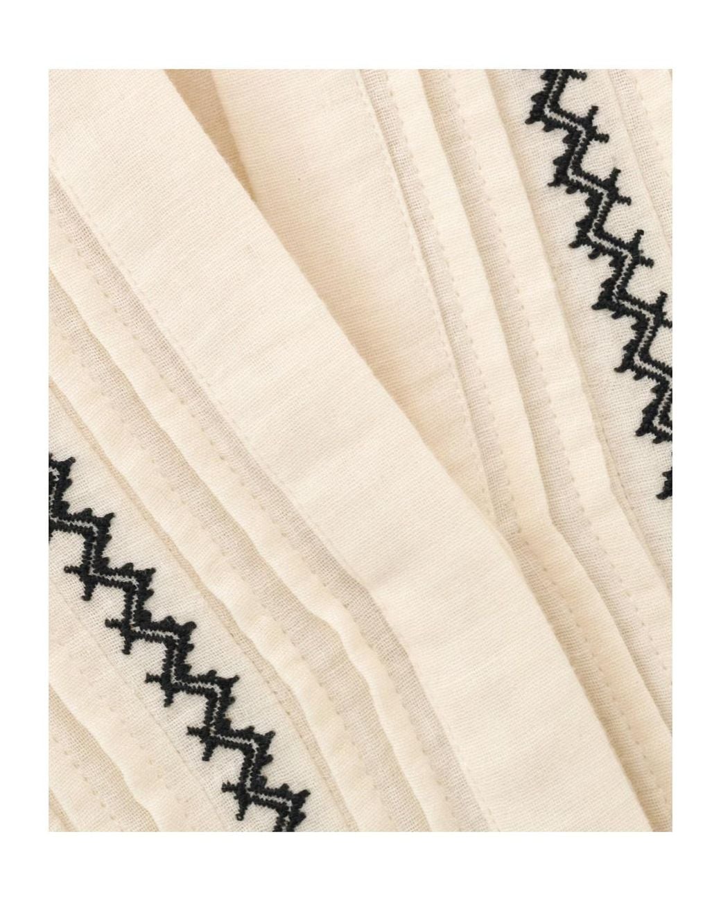 Ba&sh Natural Long-Sleeved Shirt With Pleat Details