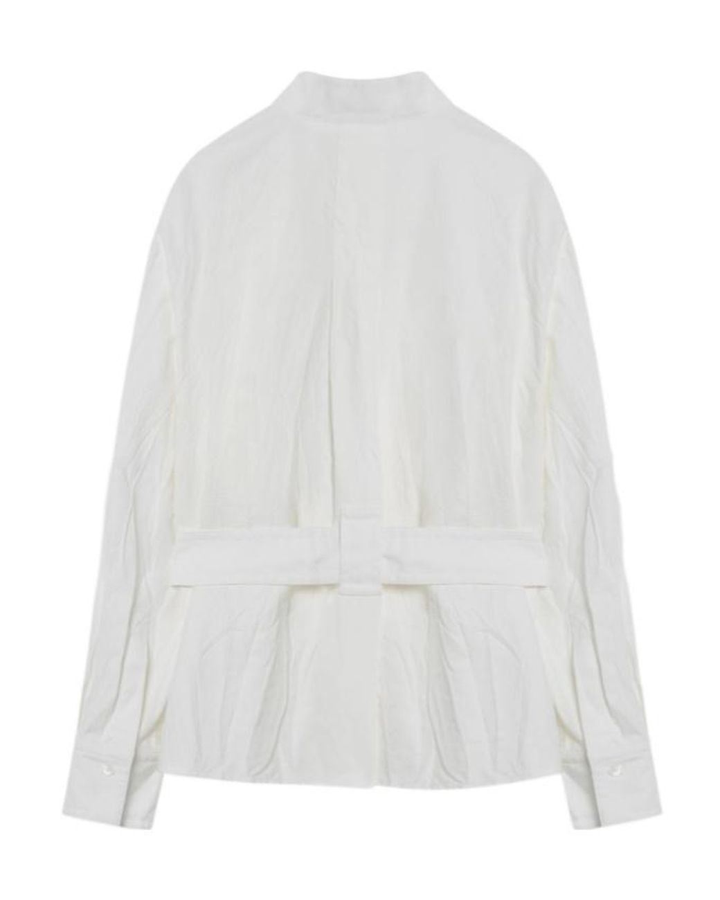 Ferragamo White Belted Shirt