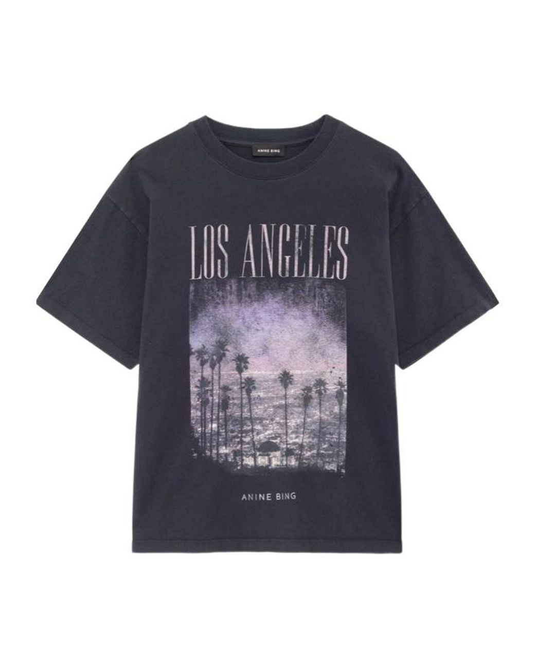 Anine Bing Blue Cade Tee Los Angeles
