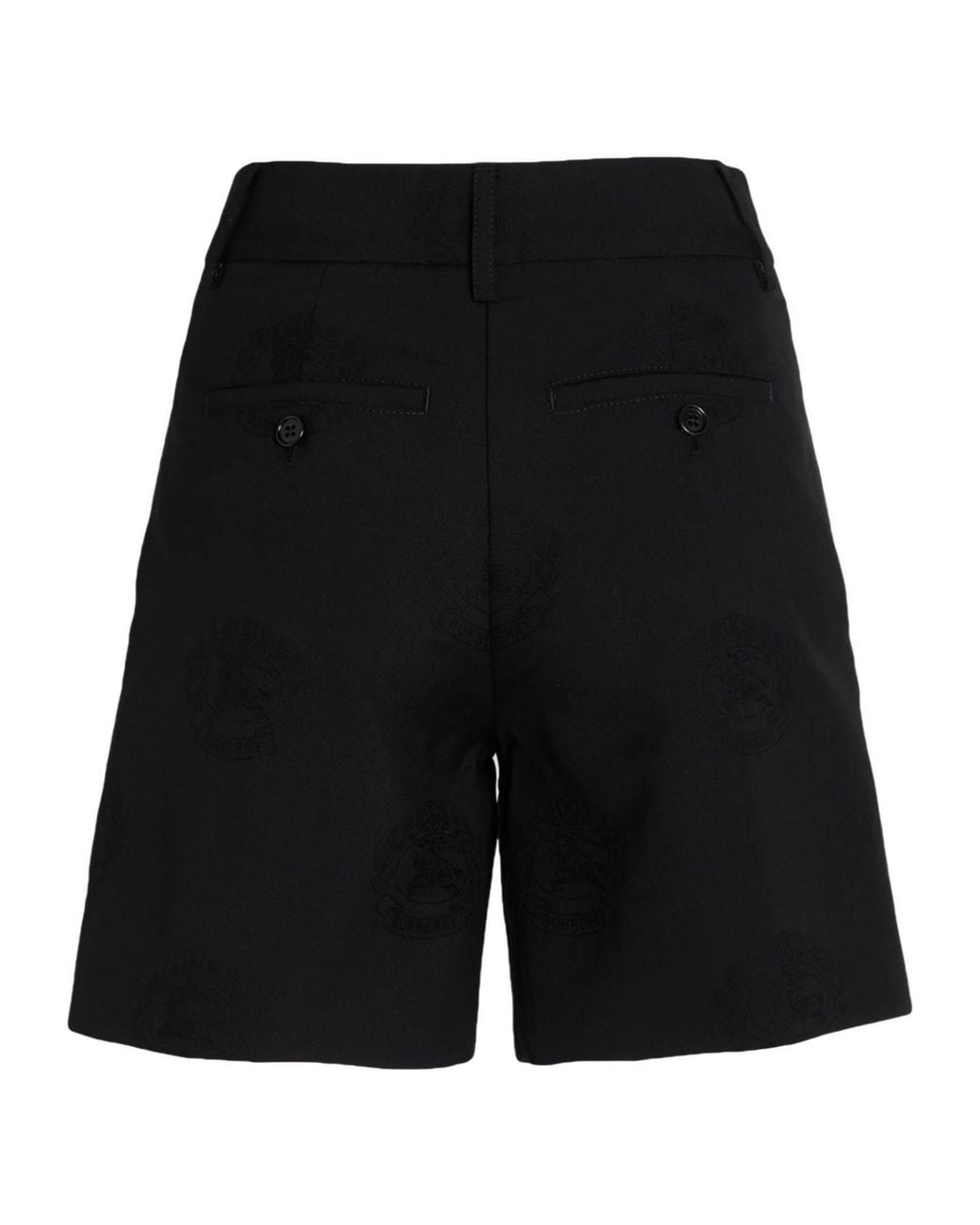 Burberry Black Wool Shorts