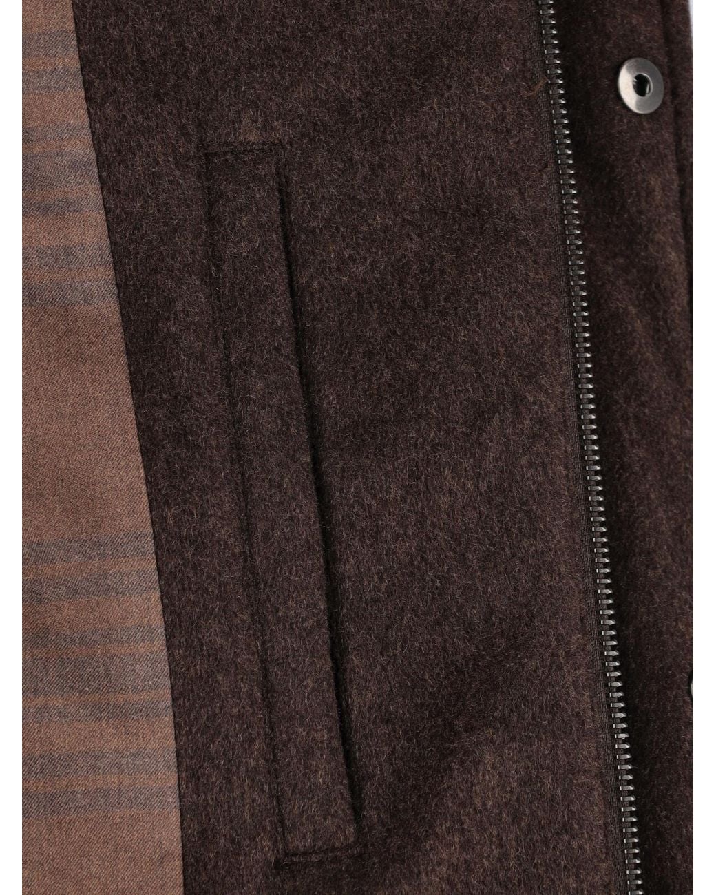 Loro Piana Brown Long-Sleeved Padded Jacket for men