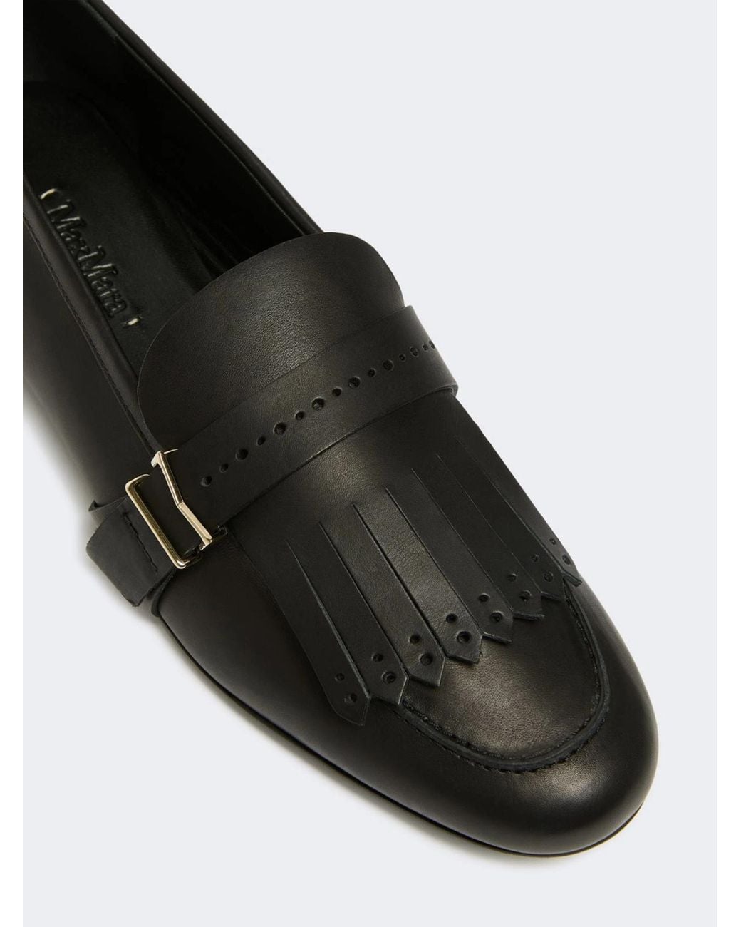 Max Mara Black Tassel Loafers