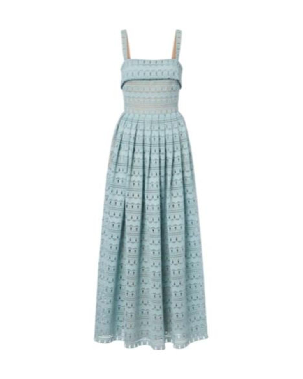 Elie Saab Blue Fringed Dress