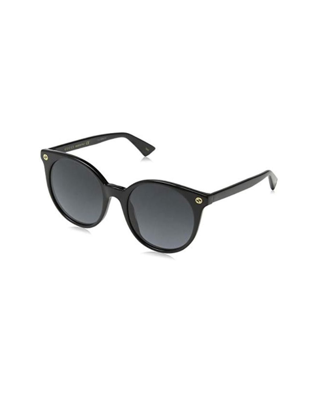 Gucci White Eyewear Round Frame Sunglasses
