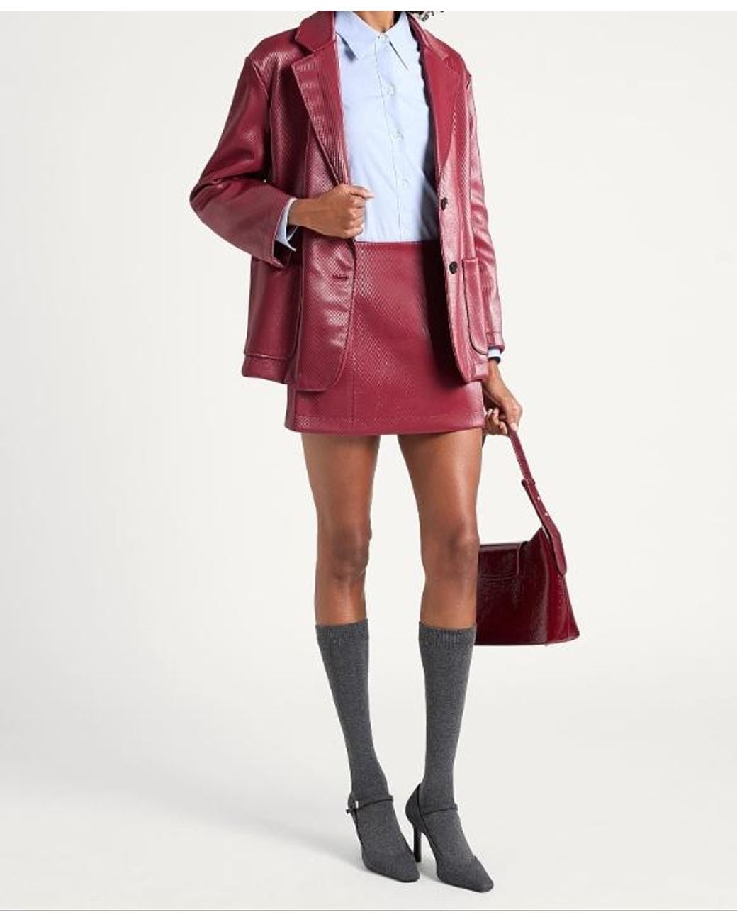 MAX&Co. Red Mini Skirts