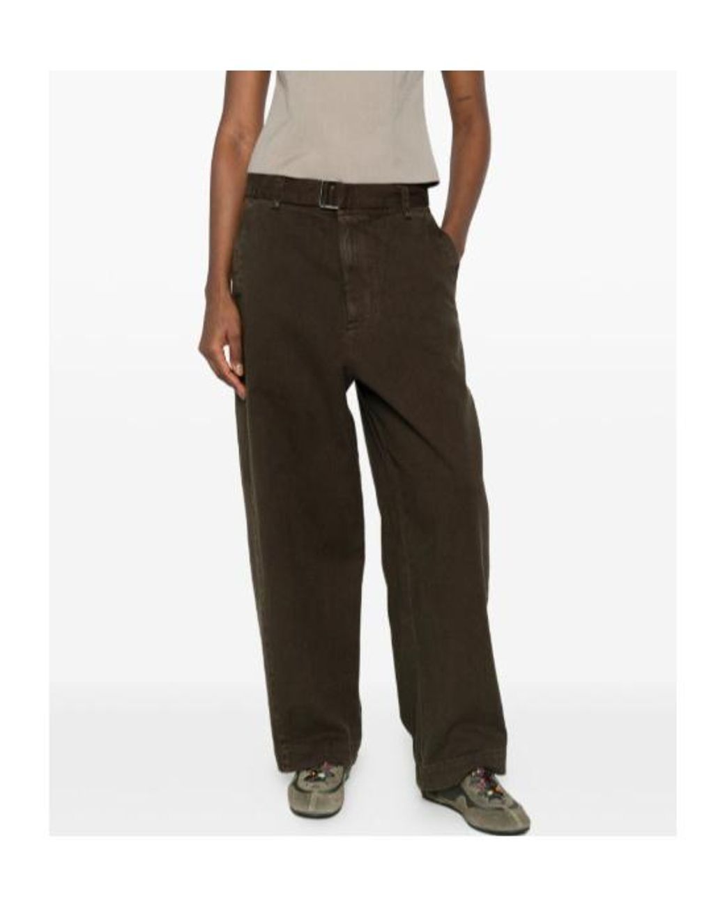 Entire studios Brown Gully Belted Wide-Leg Pants for men
