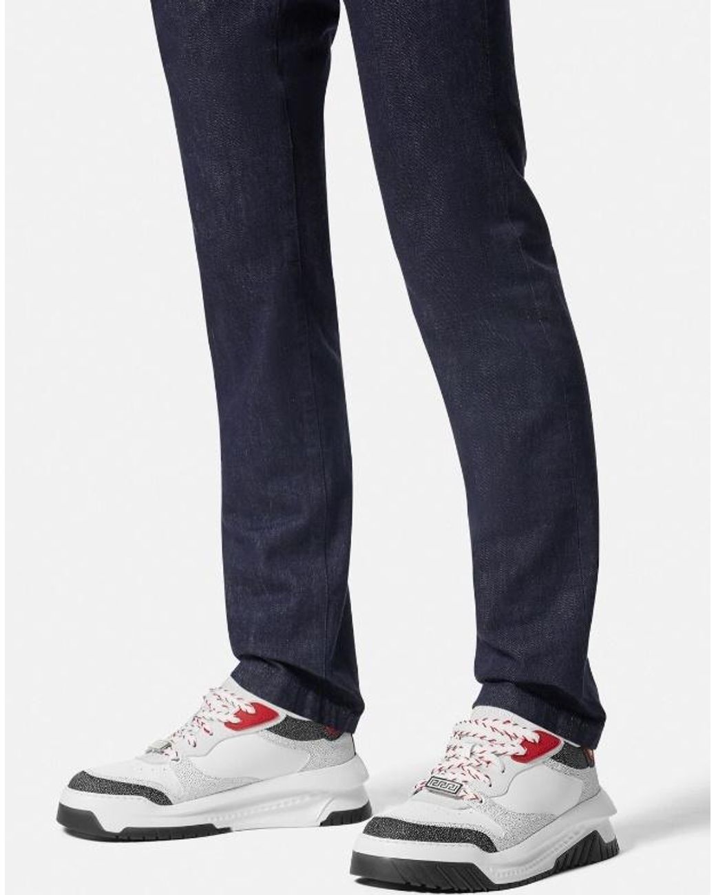 Versace White Odyssey Sneakers for men