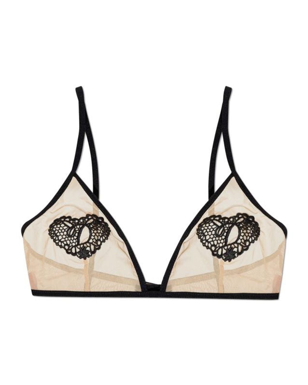 DSquared² Natural Embroidery Bra