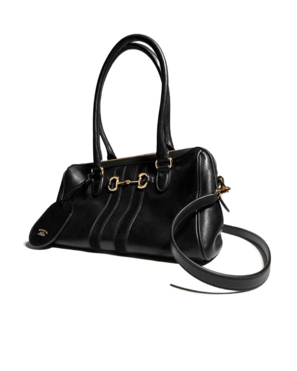 Gucci Black Borsetto Medium Boston Bag