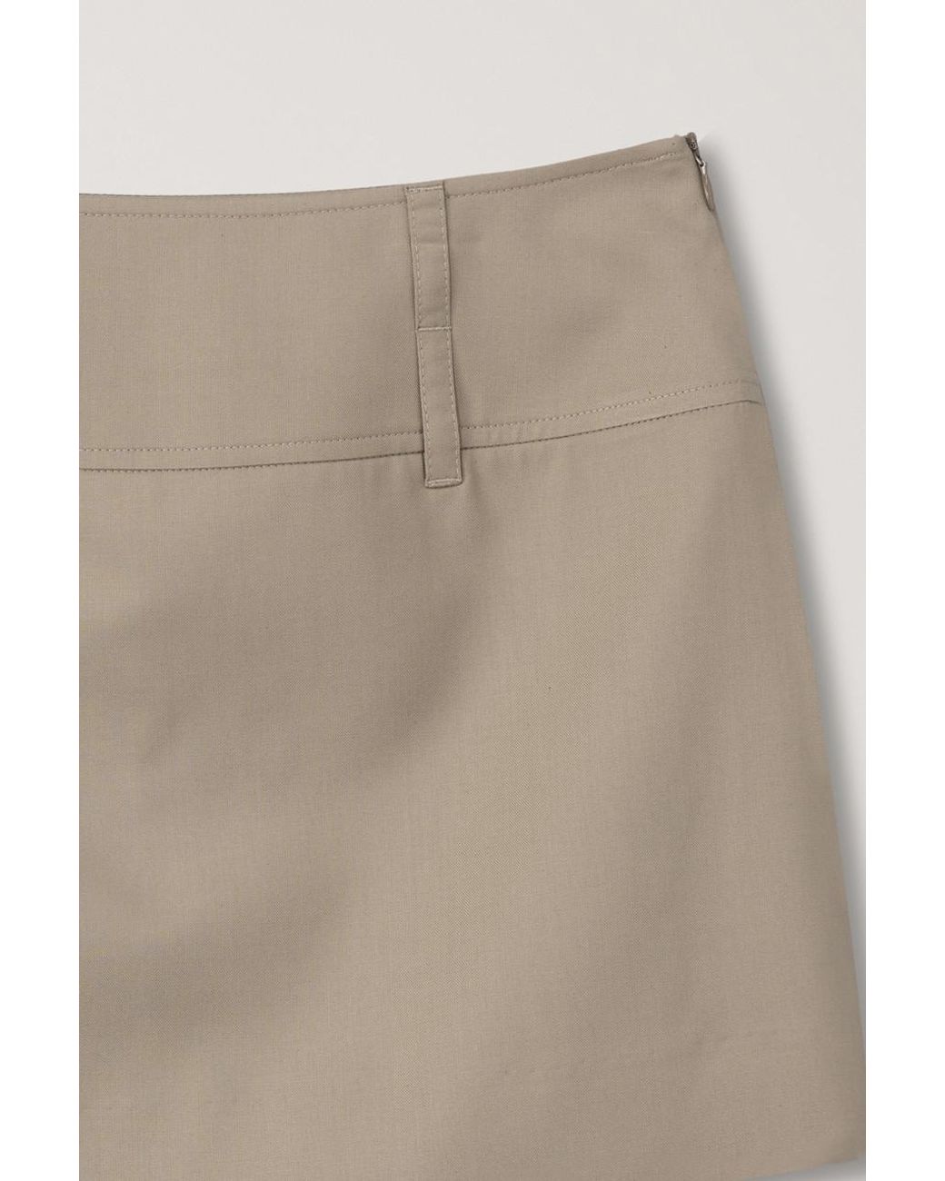 DUNST Natural Belted Micro Mini Skirt
