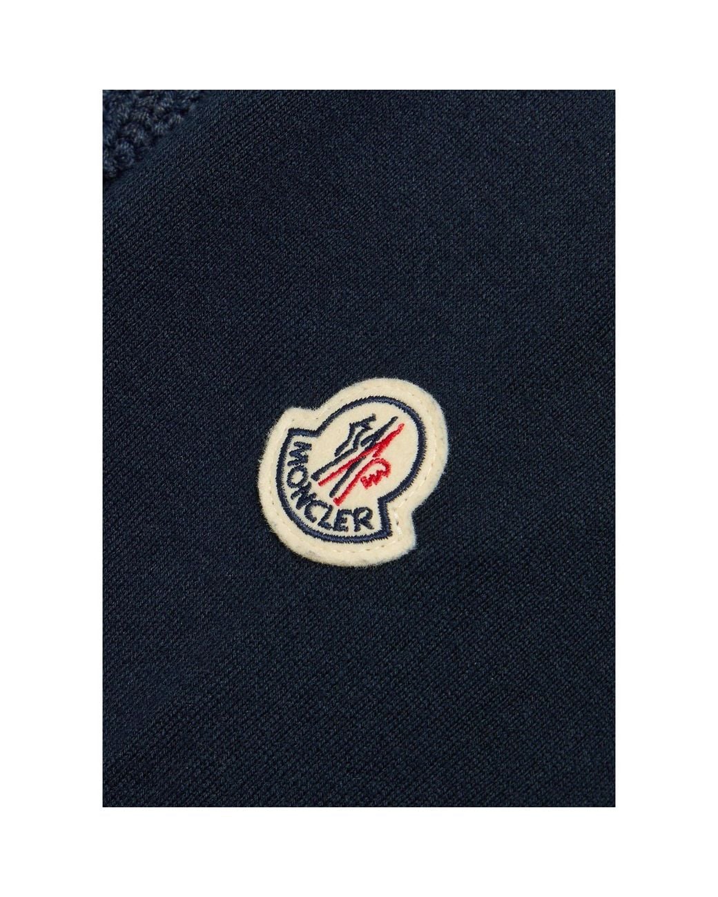 Moncler Blue Round-Neck Knitted Sweatshirt for men