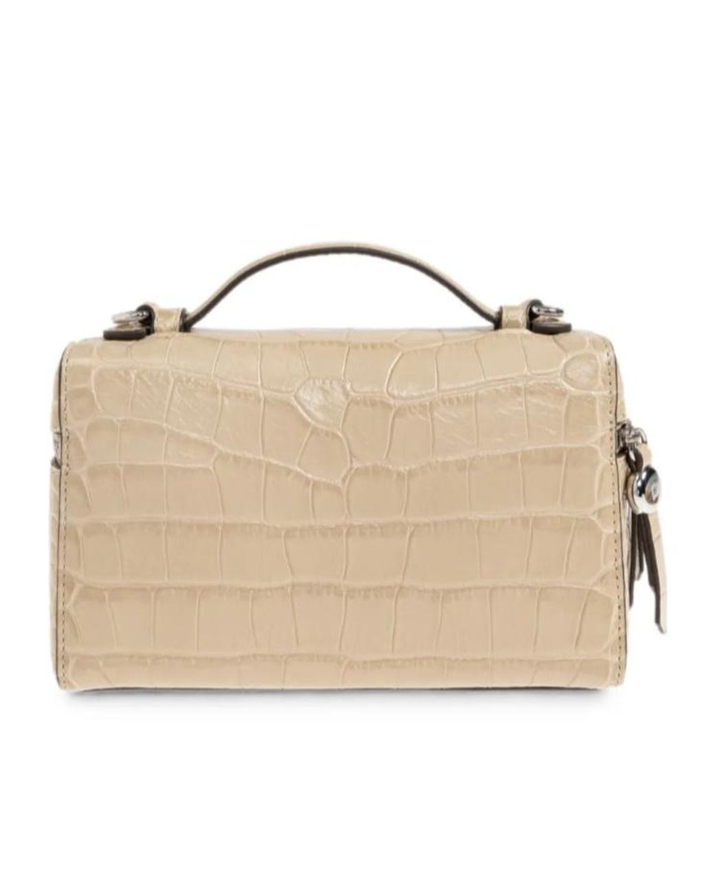 Tory Burch Natural Romy Slim Embossed Shoulder Bag