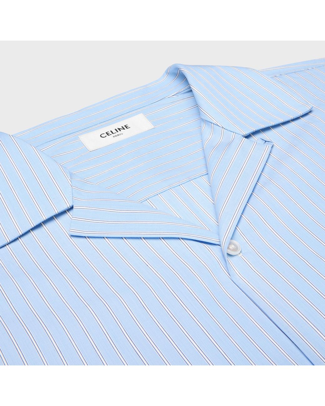 Céline Blue Bowling Shirt for men