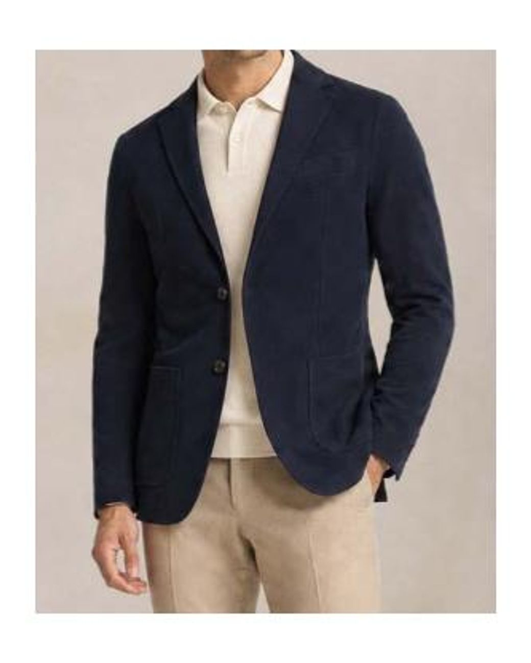 Circolo 1901 Blue Fleece Two-Button Blazer for men