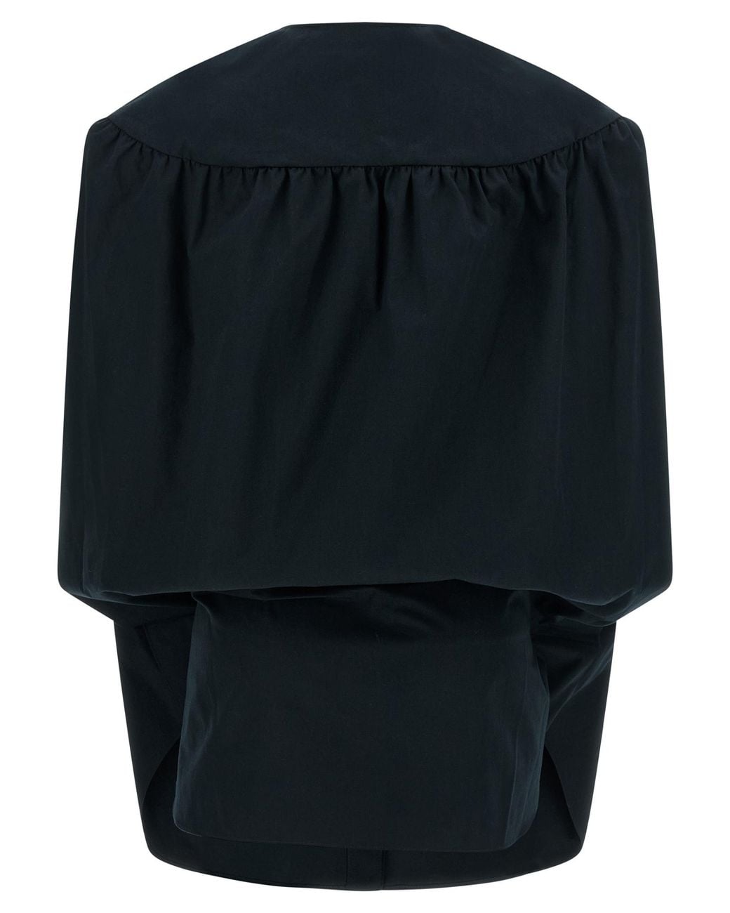 Jacquemus Blue Ruched Detail Crewneck Dress