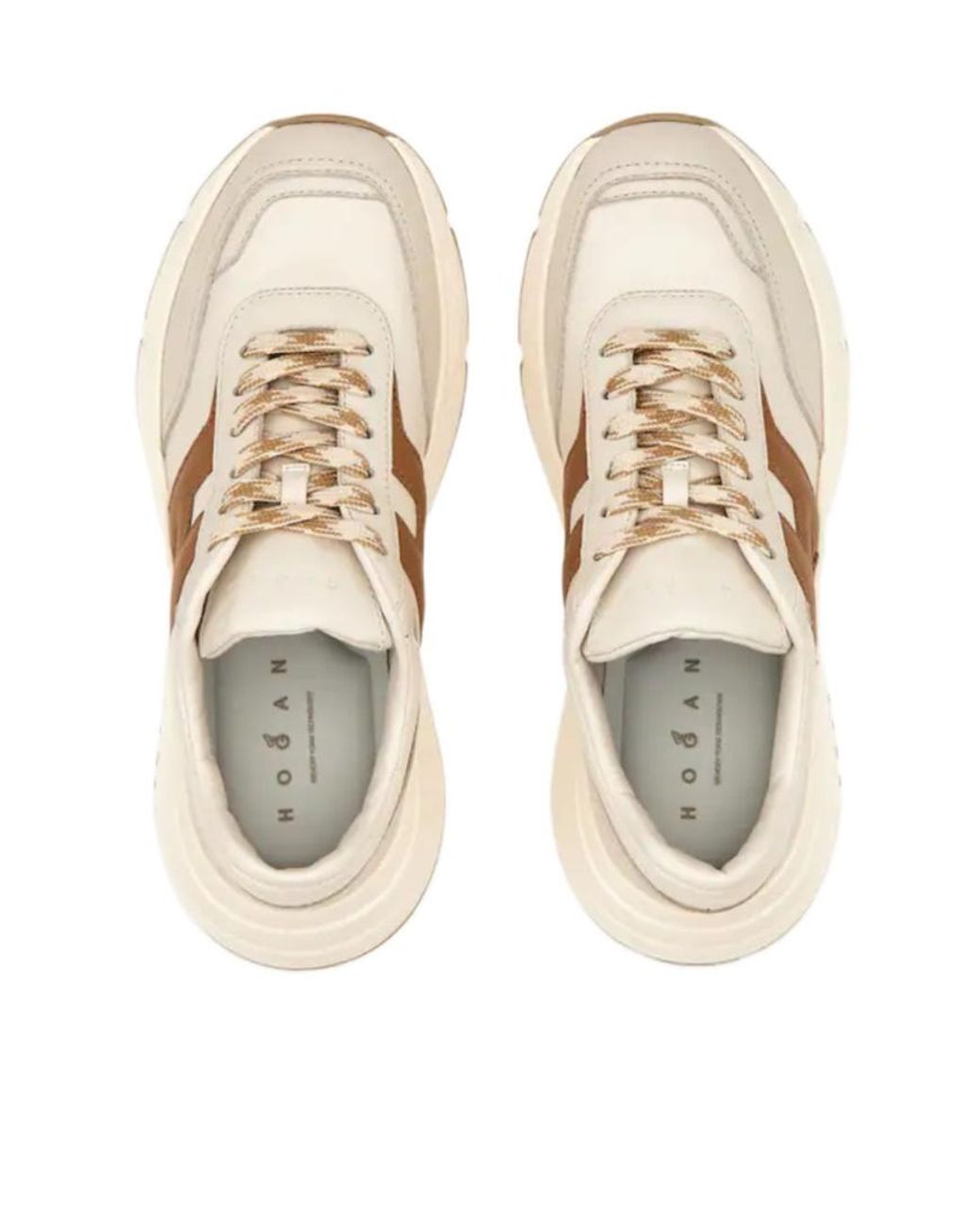 Hogan Natural Hi-Fi Lace-Up Sneakers