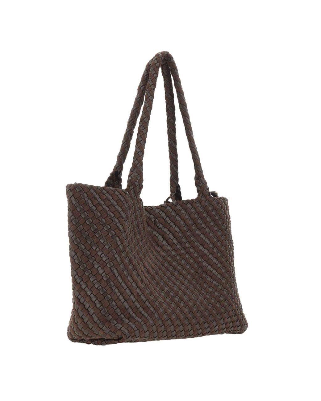 Gianni Chiarini Brown Aurelie Woven Tote Bag