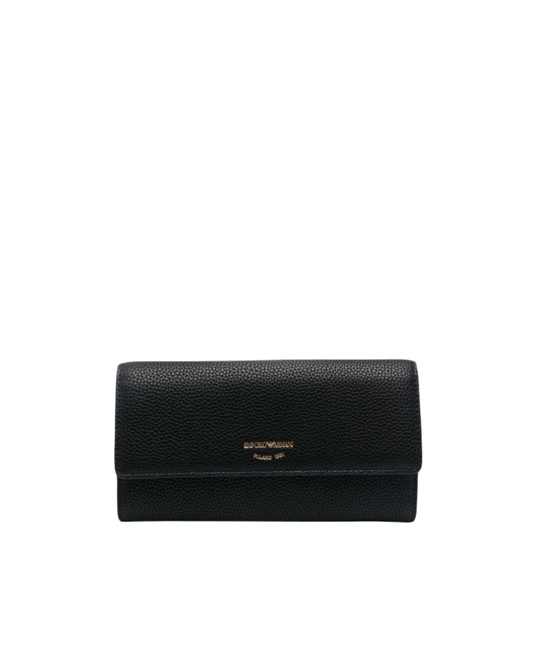 Emporio Armani Black Long Wallet