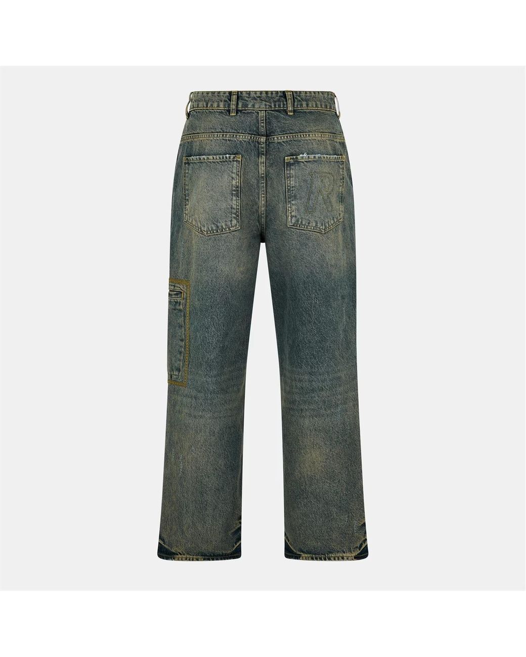 Represent Green Straight-Leg Jeans for men