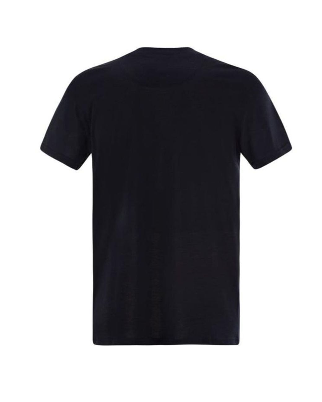 PT01 Black Crew-Neck T-Shirt for men