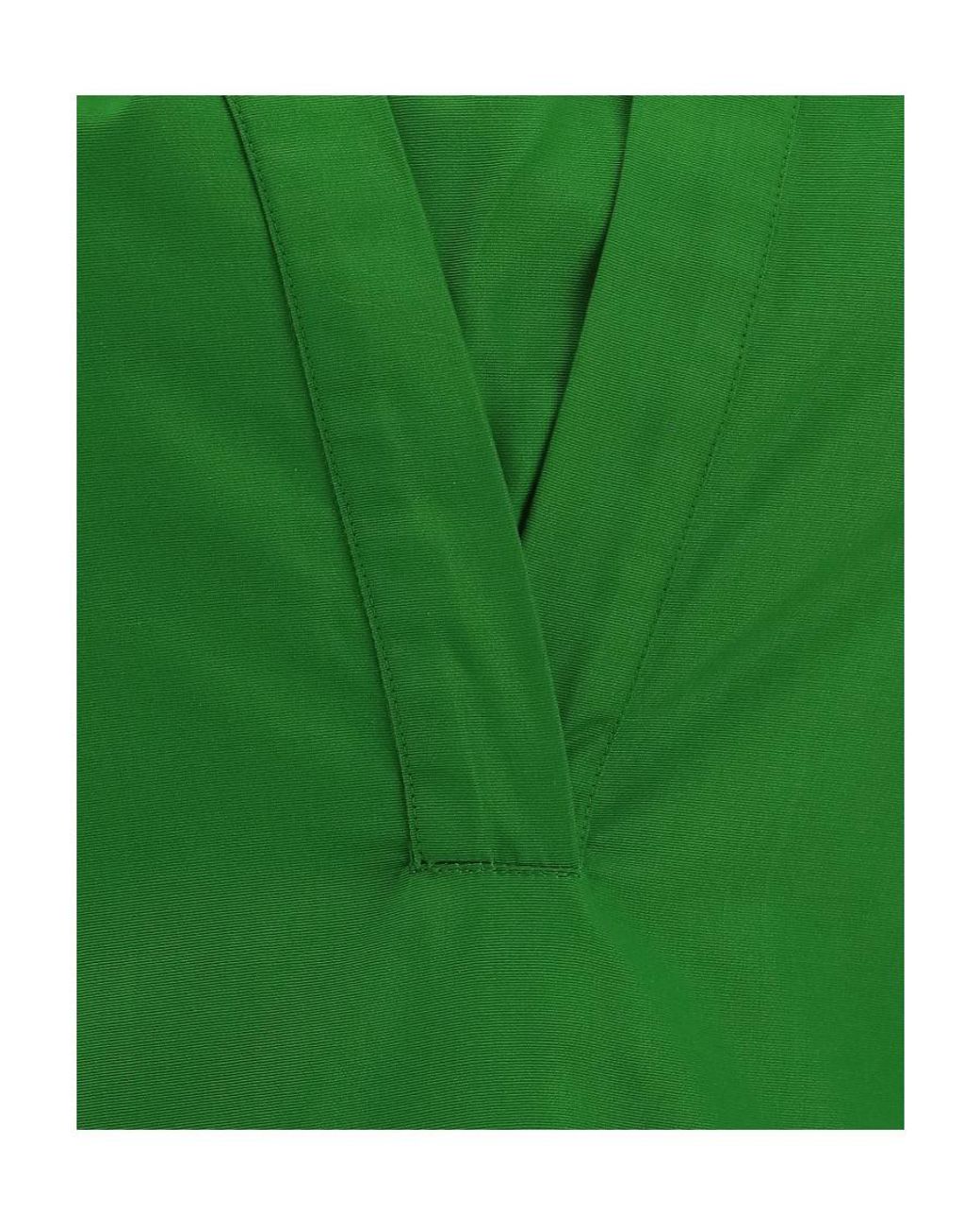 Valentino Green Hoded Windproof Pullover Jacket