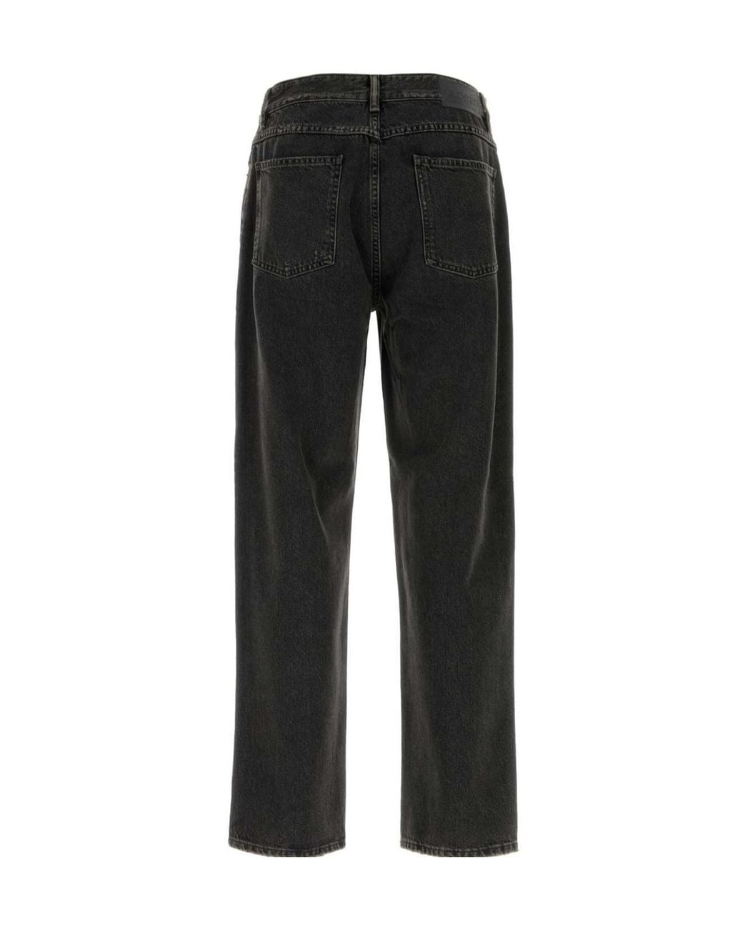 Closed Black High-Rise Straight-Leg Jeans for men