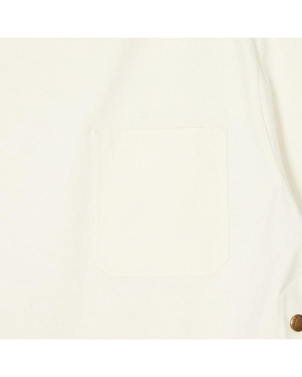 Moncler White Logo Patch Crewneck T-Shirt