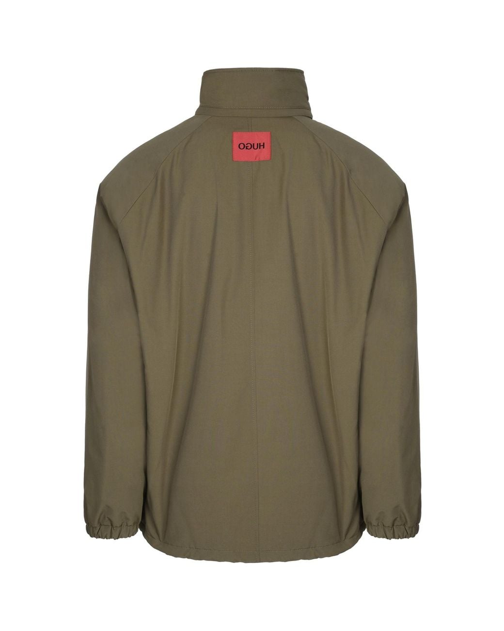 Boss Green Hugo Logo Printed Funnel Neck Jacket for men