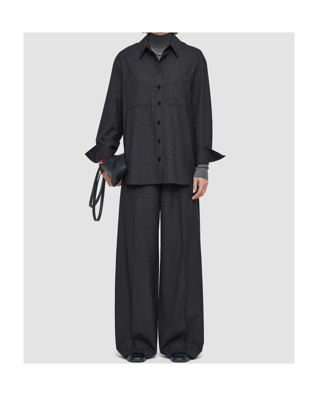 Joseph Gray Button-Up Shirt