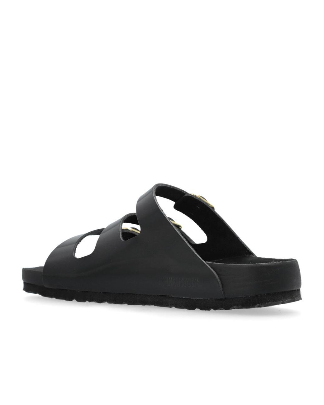 Birkenstock Black Three-Strap Buckle Sandals