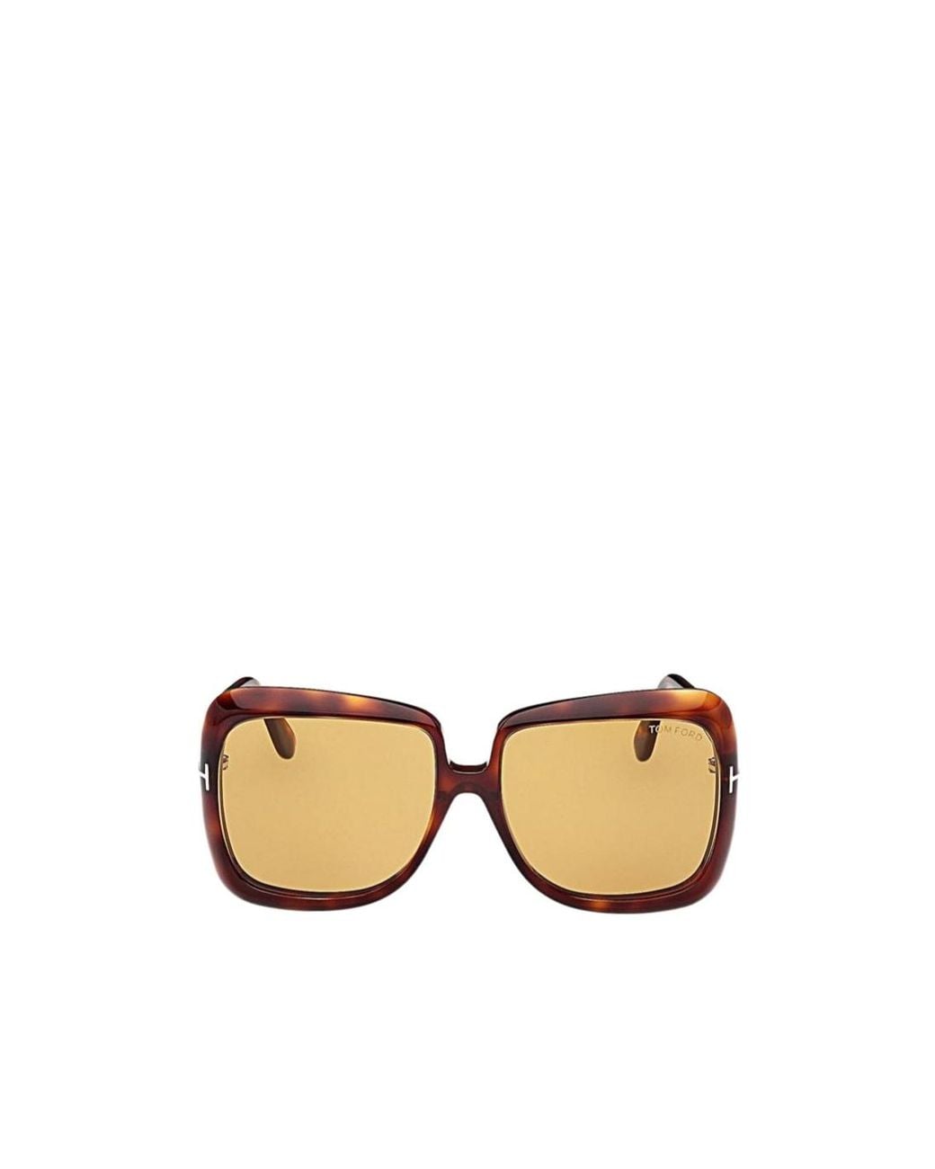 Tom Ford Metallic Eyewear Lorelai Oversized Frame Sunglasses