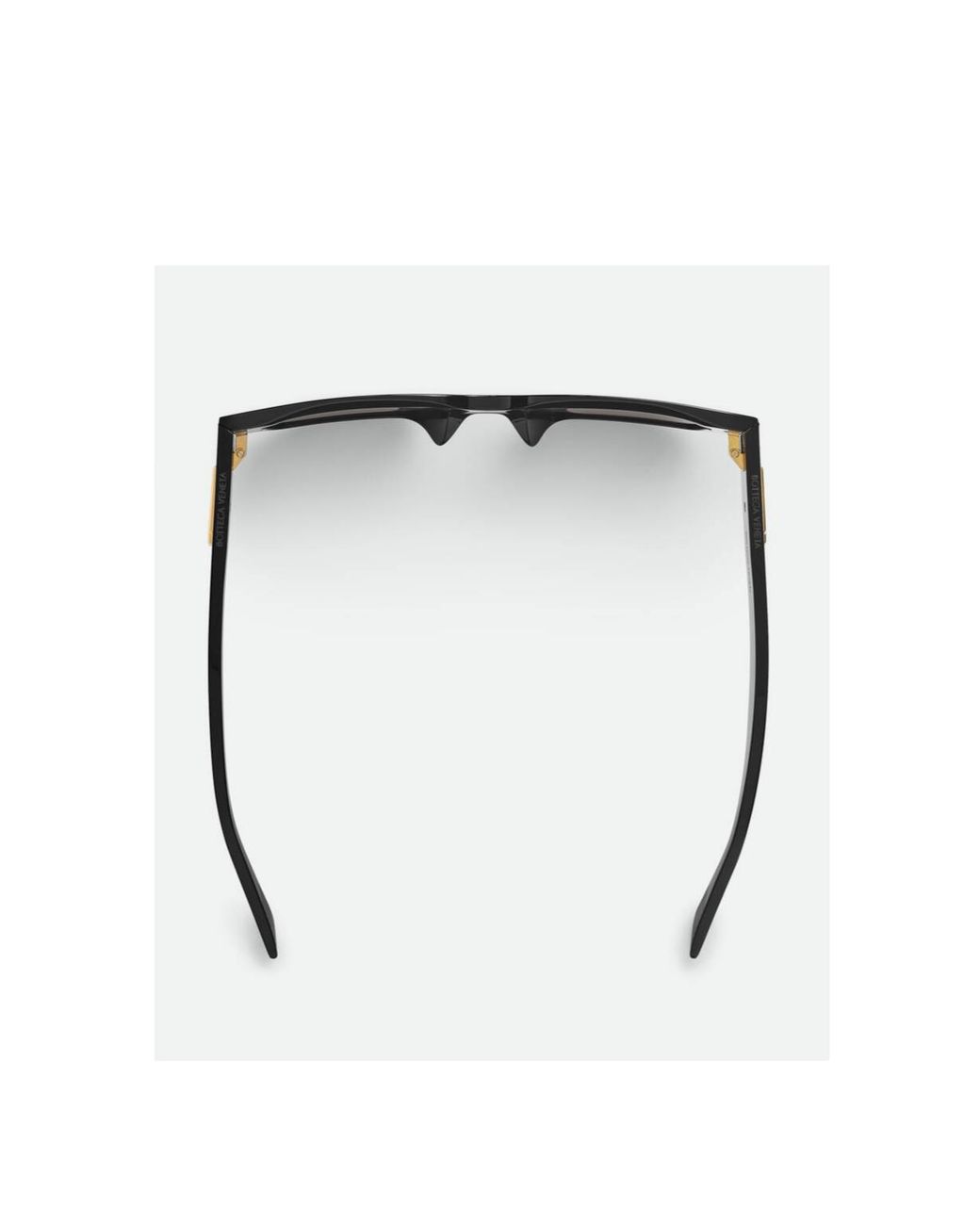 Bottega Veneta Black Ultrathin Squared Sunglasses for men