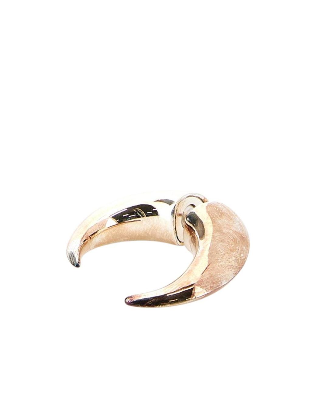 MARINE SERRE White Piercing Moon Earring