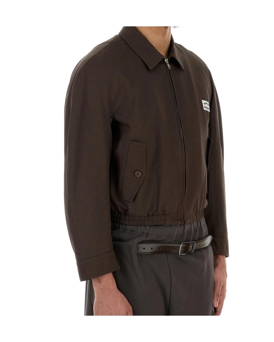 Magliano Brown Work Zip Jacket for men