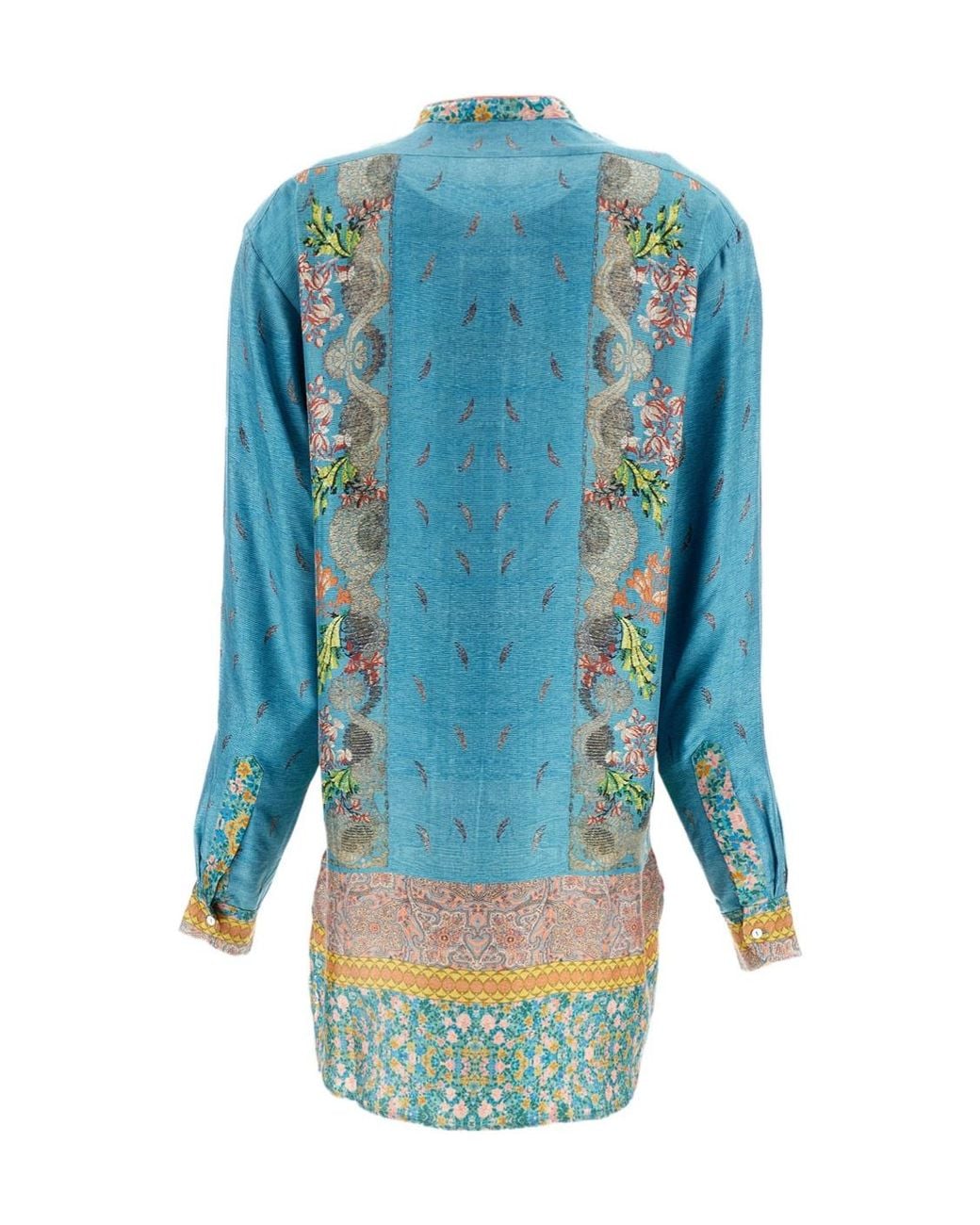 Pierre Louis Mascia Blue Long-Sleeved Shirt