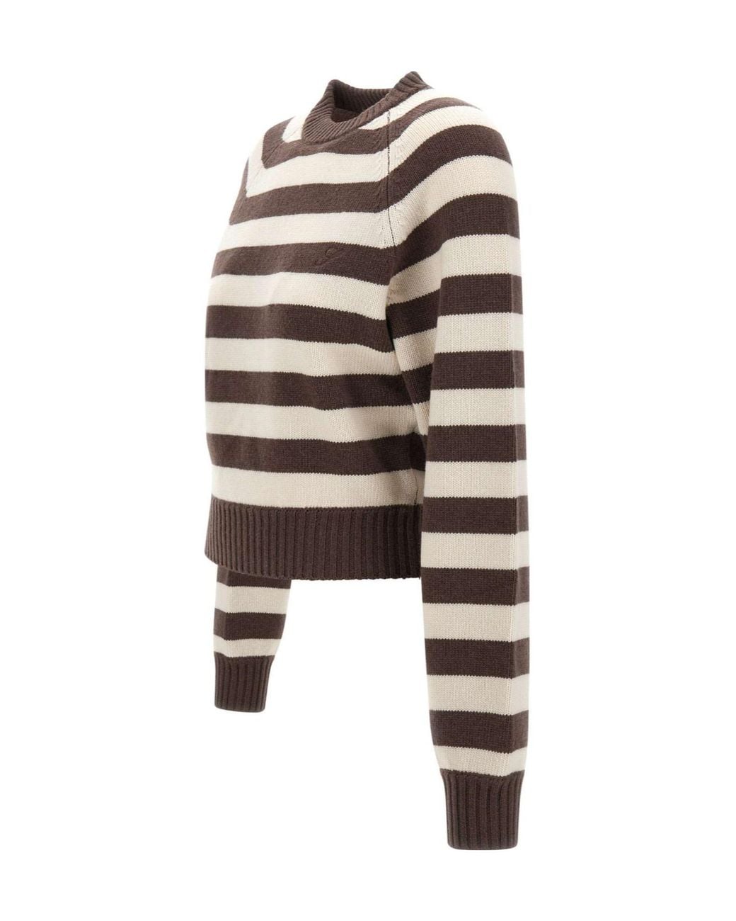 Sporty & Rich Brown Striped Sweater