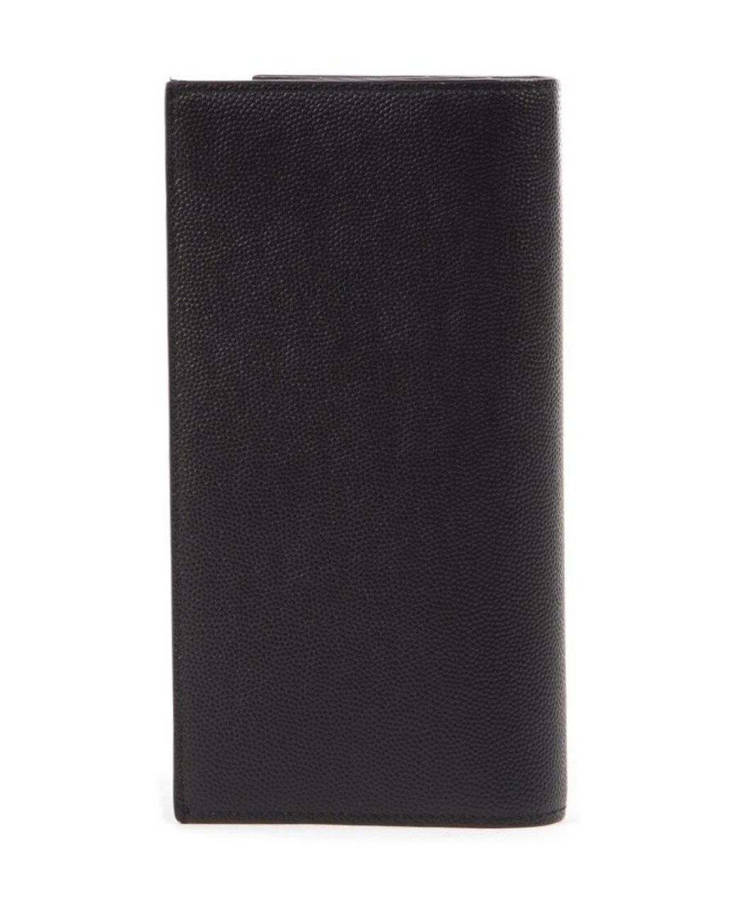 Saint Laurent Gray Long Logo Appliqué Wallet for men