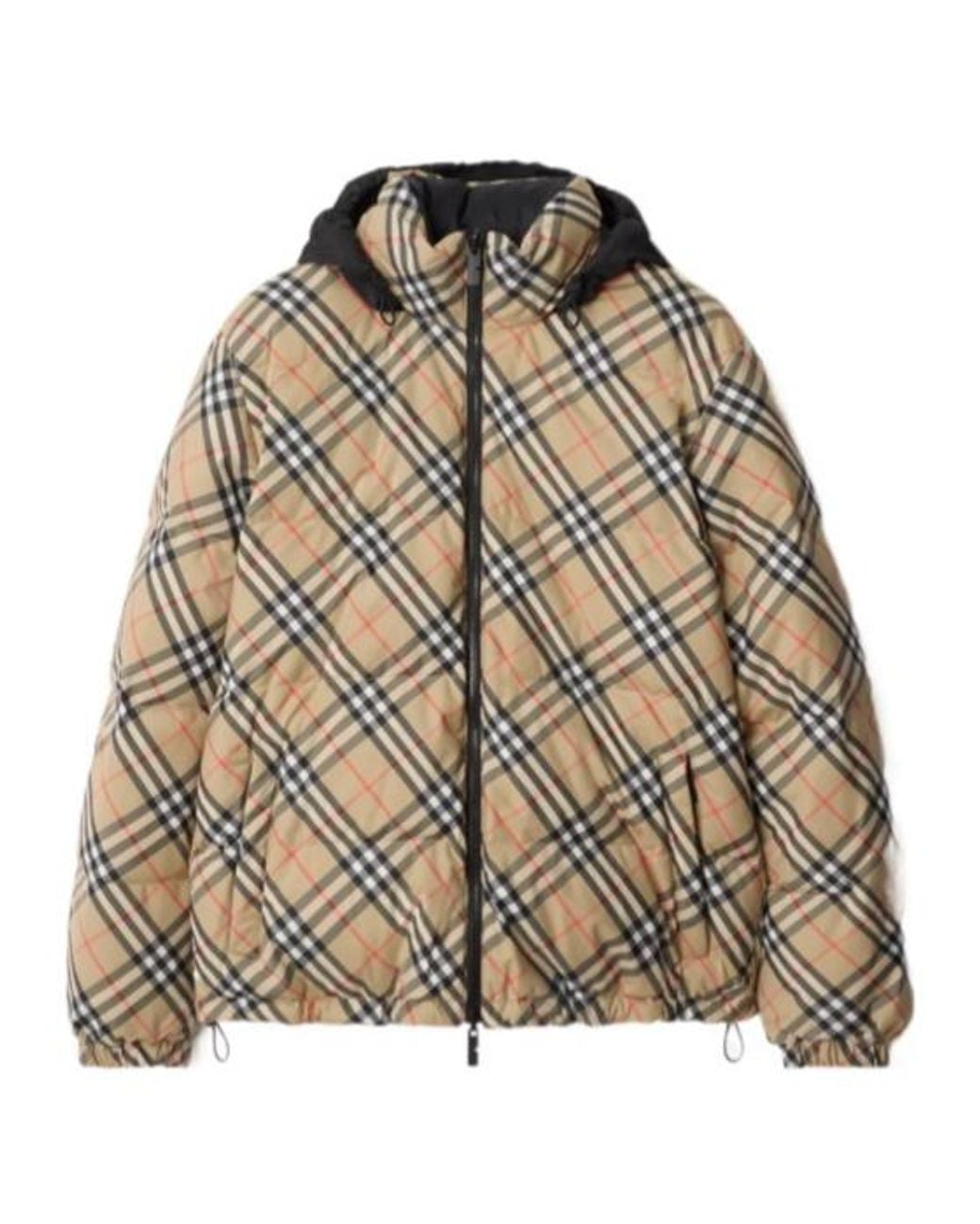 Burberry Brown Down Reversible Puffer Jacket for men