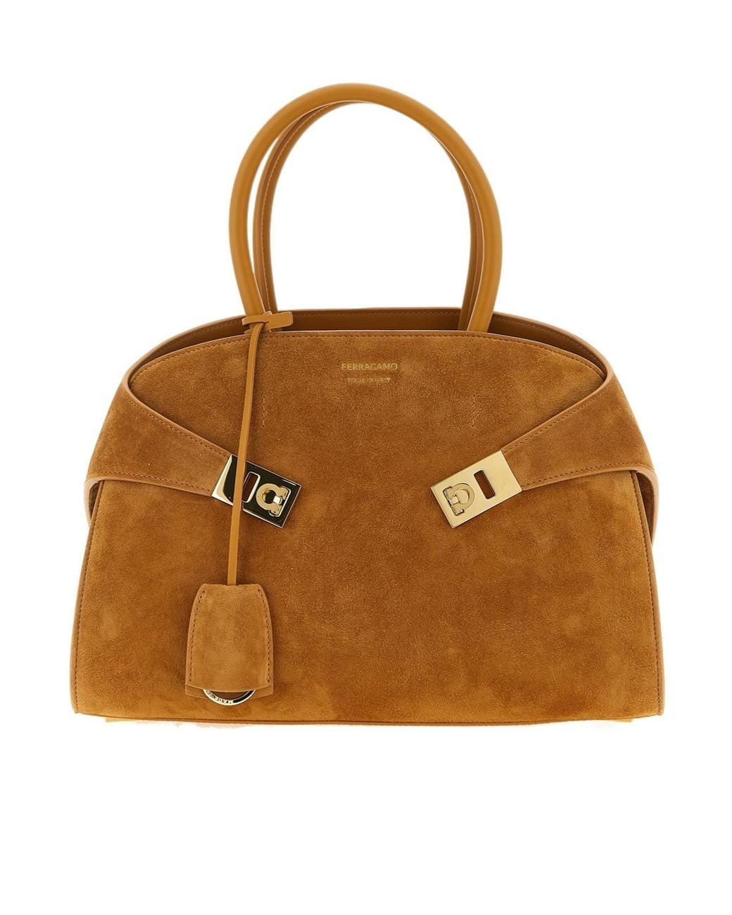 Ferragamo Brown 'Hug Th S' Handbag