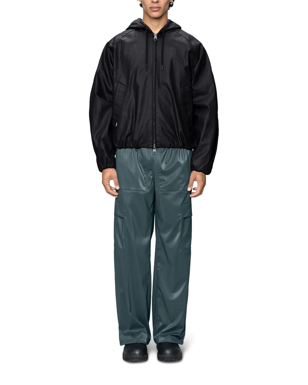 Rains Black Long-Sleeve Jacket for men