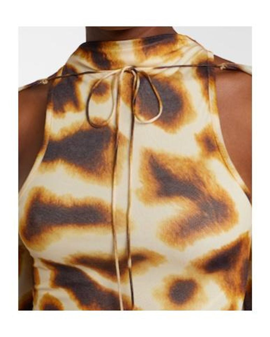 Christopher Esber Metallic Printed Draped Caped Gown